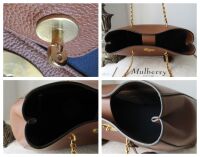 Mulberry Lily Chain Tote in Oak Two-Tone Classic Grain Leather