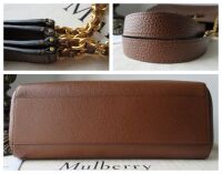 Mulberry Lily Chain Tote in Oak Two-Tone Classic Grain Leather