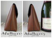 Mulberry Large Darley Cosmetic Pouch Oak in Oak Two-Tone Small Classic Grai