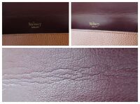 Mulberry Large Darley Cosmetic Pouch Oak in Oak Two-Tone Small Classic Grai