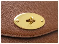 Mulberry Large Darley Cosmetic Pouch Oak in Oak Two-Tone Small Classic Grai