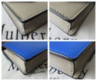 Mulberry Multiflap Multi Card Case Purse in Dune, Porcelaine Blue and Black