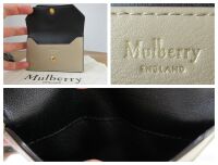 Mulberry Multiflap Multi Card Case Purse in Dune, Porcelaine Blue and Black