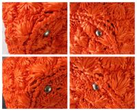 Prada Raffia Rombi Woven Canapa Tote in Papaya Orange