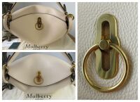 Mulberry Leighton Hobo in Linen Beige Small Classic Grain Leather