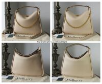Mulberry Leighton Hobo in Linen Beige Small Classic Grain Leather