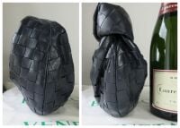 Bottega Veneta Mini Jodie in Midnight Blue Intrecciato