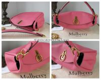 Mulberry Small Leighton Hobo in Geranium Pink Small Classic Grain