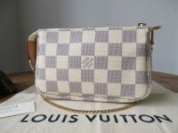 Louis Vuitton Mini Pochette Accessoires Pouch in Damier Azur
