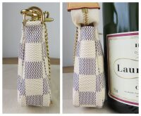 Louis Vuitton Mini Pochette Accessoires Pouch in Damier Azur