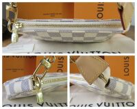 Louis Vuitton Mini Pochette Accessoires Pouch in Damier Azur