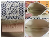 Louis Vuitton Mini Pochette Accessoires Pouch in Damier Azur