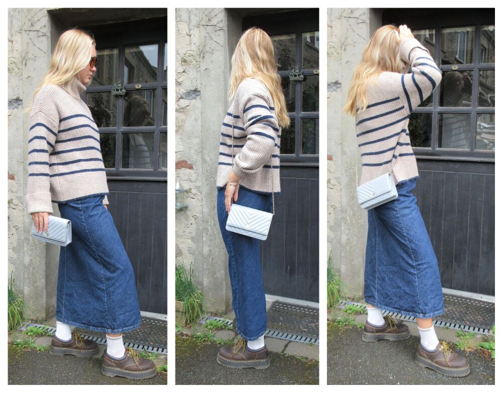 Chanel Wallet on Chain WoC in Dove Grey Chevron Quilted Lambskin with Champagne Hardware