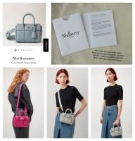 Mulberry Mini Bayswater in Cloud Small Classic Grain Leather