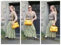 Mulberry Regular Alexa Satchel in Double Yellow Heavy Grain