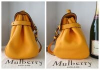 Mulberry Regular Alexa Satchel in Double Yellow Heavy Grain