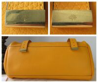 Mulberry Regular Alexa Satchel in Double Yellow Heavy Grain