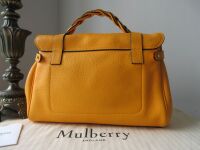 Mulberry Regular Alexa Satchel in Double Yellow Heavy Grain