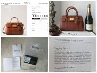 Mulberry Classic Small Bayswater Satchel in Legacy Oak Natural Vegetable Ta