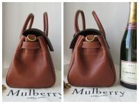 Mulberry Classic Small Bayswater Satchel in Legacy Oak Natural Vegetable Ta