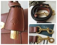 Mulberry Classic Small Bayswater Satchel in Legacy Oak Natural Vegetable Ta