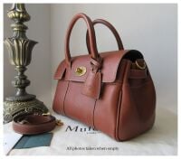 Mulberry Classic Small Bayswater Satchel in Legacy Oak Natural Vegetable Ta