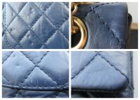 Chanel 224 Mini Reissue Mademoiselle Single Flap in Blue Distressed Calfski