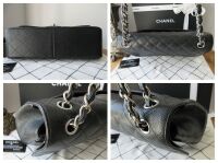 Chanel Timeless Classic 2.55 Large (Jumbo) Double Flap Bag in Black Caviar
