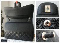Chanel Timeless Classic 2.55 Large (Jumbo) Double Flap Bag in Black Caviar