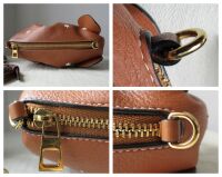 LOEWE Elephant Stars Mini Crossbody Bag in Tan Calfskin Leather