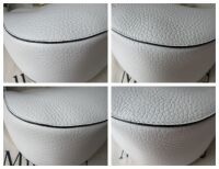 Mulberry Mini Iris Hobo Monochrome in White Heavy Grain