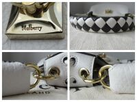 Mulberry Mini Iris Hobo Monochrome in White Heavy Grain