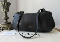 Mulberry Meadow Small Shoulder Bag in Black Natural Grain Leather