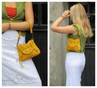 Balenciaga Sac Classique Mini First in Marigold Chevre