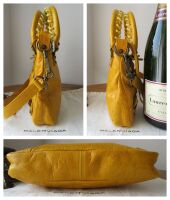 Balenciaga Sac Classique Mini First in Marigold Chevre