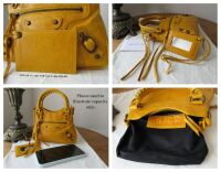 Balenciaga Sac Classique Mini First in Marigold Chevre