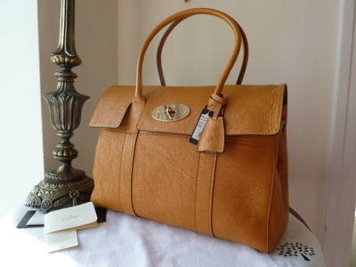 Mulberry Bayswater in Sycamore Grainy Patent - New