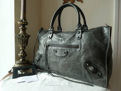Balenciaga Classic Work Bag in Petrol Lambskin - SOLD