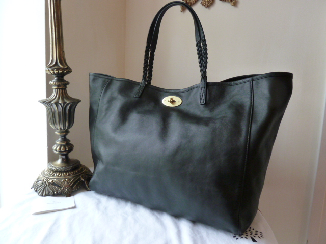 Mulberry Large Dorset Tote in Black Forest Soft Nappa Leather - SOLD 