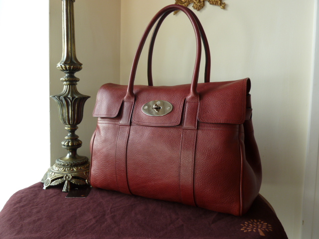 Mulberry Bayswater Special in Claret Natural Leather