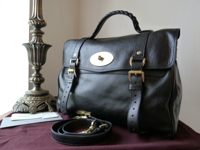 Mulberry Oversized Alexa in Black Buffalo Leather - SOLD