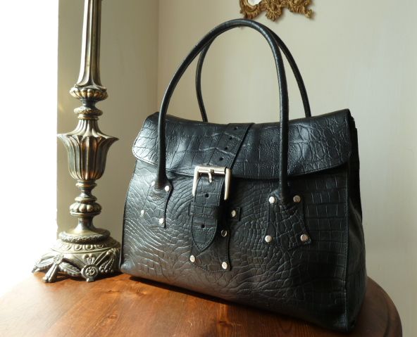Mulberry Brompton in Black Kenya Leather - SOLD