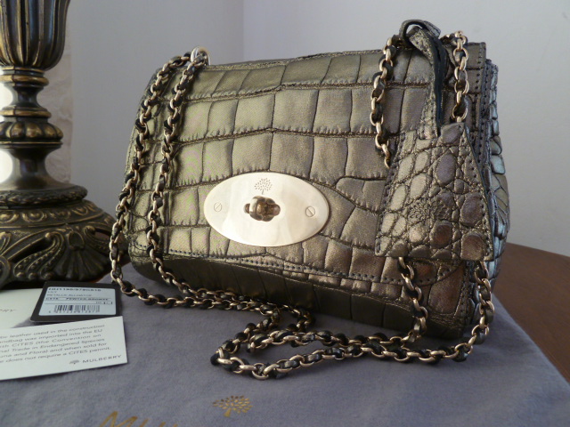 Mulberry Lily in Metallic Alligator Leather. RRP £7,000 - SOLD