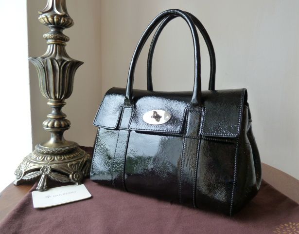 Mulberry Ledbury in Black Wrinkled Patent Leather - SOLD