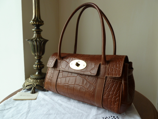 Mulberry East West Bayswater in Oak Printed Leather 