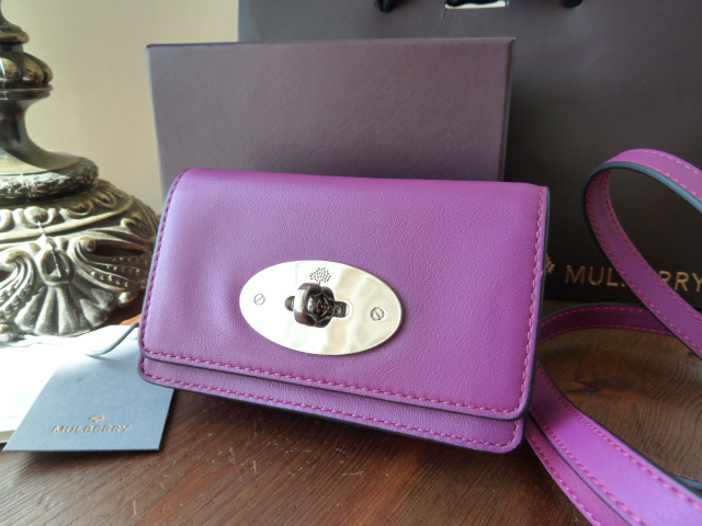 Mulberry Postmans Lock Mini Messenger for iPhone in Forest Fruits Soft Nappa Leather - SOLD