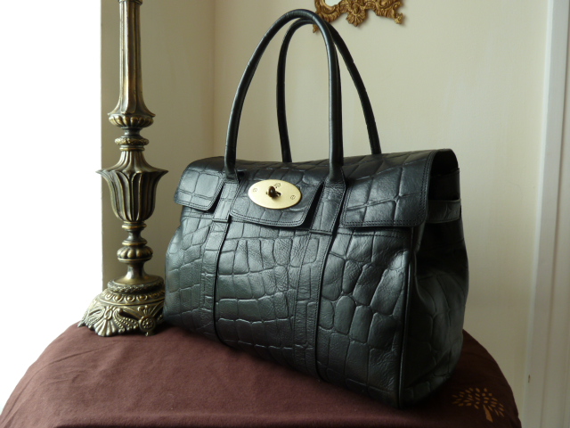 Mulberry Bayswater Special in Black Printed Leather - SOLD