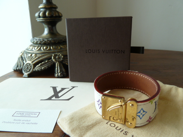 Louis Vuitton Koala Cuff Bracelet in White Multicolore  - SOLD