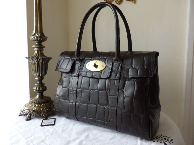 Mulberry Bayswater Special in Chocolate Printed Leather - SOLD