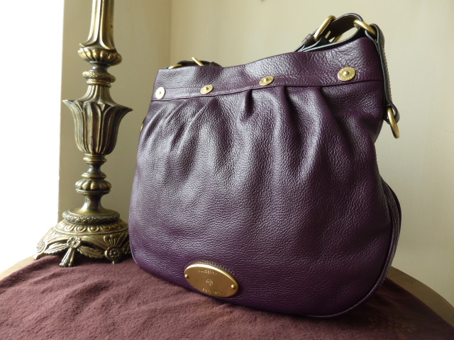 Mulberry Mitzy Messenger in Eggplant Pebbled Leather - SOLD